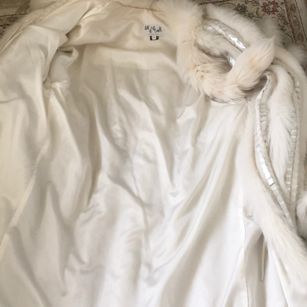 Vtg TALK OF THE WALK Fur Coat Open Front stunning - Picture 15 of 15